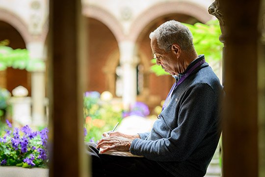 Robert Freeman - Couryard of the Isabella Stewart Gardner Museum